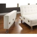 CANAPE - SOFA - BANQUETTE Canapé d'angle droit convertible blanc