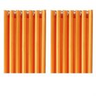  2 Rideaux à œillets occultant Vendange Orange
