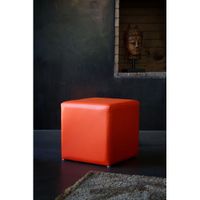 POUF - POIRE Pouf Quadra orange