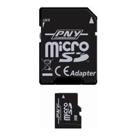 CARTE MEMOIRE PNY Micro SD Optima Class 4 2Go avec adaptateur SD