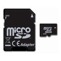CARTE MEMOIRE PNY Micro SD Optima Class 4 8Go avec adaptateur SD