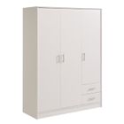  ESSENTIELLE Armoire blanche 133 x 180 x 50cm