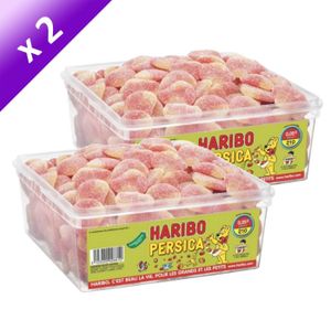 CONFISERIE DE SUCRE Haribo Persica Pêche 210 pièces x2