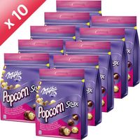 CONFISERIE DE CHOCOLAT MILKA Snax Chocolat & Pop Corn 130g x10