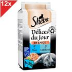  SHEBA Delice Sachets Poisson 6x50g x12