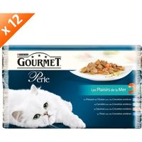 REPAS POUR ANIMAUX GOURMET Perle 4x85 g x 12