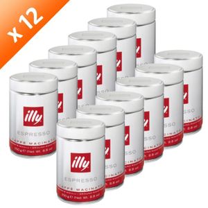 CAFE-CHICOREE ILLY Café Moulu Torréfaction Moyenne 250g x12