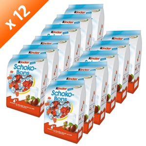 CONFISERIE DE CHOCOLAT KINDER shokobons 320g x12