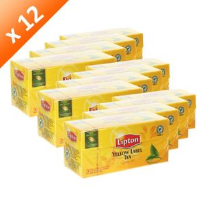 THÉ LIPTON Yellow 30 Sachets 60g (x12) THÉ LIPTON Yellow 30 Sachets 60g (x12)