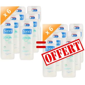 GEL - CREME DOUCHE SANEX Gel douche 0% 600ml - 6 achetés = 6 offerts GEL - CREME DOUCHE SANEX Gel douche 0% 600ml - 6 achetés = 6 offerts
