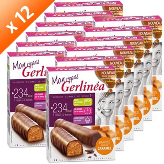 GERLINEA Barre Repas Caramel 372g (x12) - Achat / Vente ...