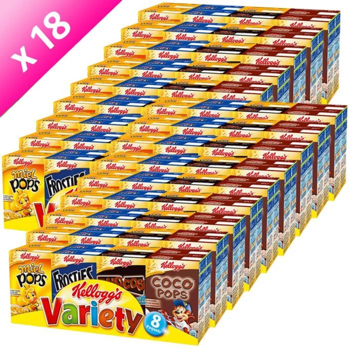 KELLOGG'S Variety Pack 215g (x18) Achat / Vente céréales petit dej
