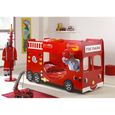 LIT NON PLIANT BEBE Lit superposé enfant "Camion de Pompier" 90x200