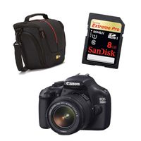 APPAREIL PHOTO NUMERIQUE Reflex CANON EOS 1100D + EF-S 18-55mm + SD + Etui