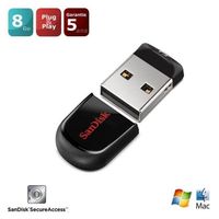 Cl� USB SANDISKCRUZER FITSDCZ33NOIR8GO