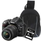 APPAREIL PHOTO RÉFLEX NIKON D5200 18-55 mm + Sac à dos + Carte SD 4 Go
