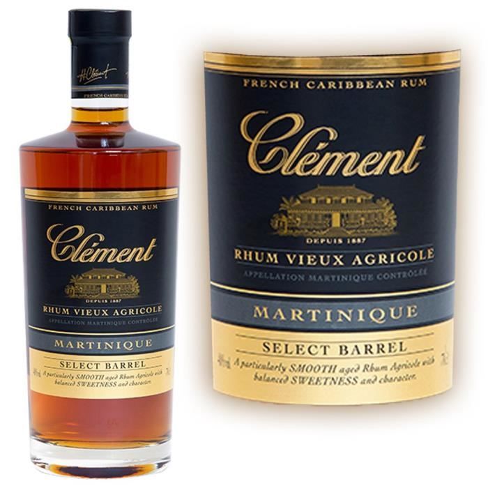 Clement Select Barrel 70cl 40° rhum vieux Achat / Vente whisky bourbon scotch Clement Select