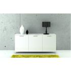 BUFFET - BAHUT - ENFILADE - VAISSELIER - LIVING CITY bahut 3 p laqué Blanc