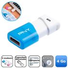 CLE USB PNY Compact Attaché Blue 4 Go