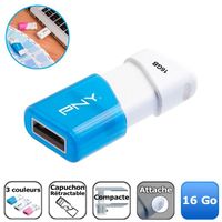 CLE USB PNY Compact Attaché Blue 16 Go