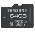 CARTE MEMOIRE SAMSUNG Carte Micro SD 64 Go Pro