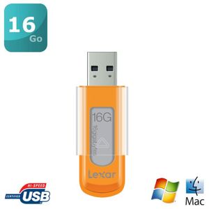 CLE USB Lexar JumpDrive S50 16Go Orange