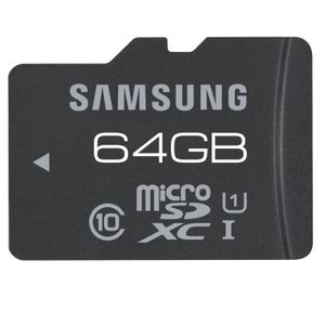 CARTE MÉMOIRE SAMSUNG Micro SDXC Pro 64 Go - Classe 10 CARTE MÉMOIRE SAMSUNG Micro SDXC Pro 64 Go - Classe 10