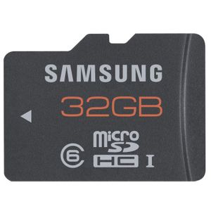CARTE MÉMOIRE SAMSUNG Micro SDHC Plus 32 Go - Classe 6 CARTE MÉMOIRE SAMSUNG Micro SDHC Plus 32 Go - Classe 6