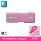 CLE USB PNY ATTACHE 8 Go "Le Cancer du Sein, Parlons-En !"