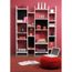 ARMOIRE - MEUBLE CLASSEUR - MEUBLE A CASE - RAYONNAGE  CUBIK Etagère noire et blanche