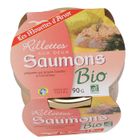 PATE-TERRINE-RILLETTE Rillettes de 2 Saumons bio AB
