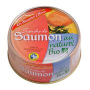 PRODUIT AUTRE POISSON Saumon au naturel bio AB