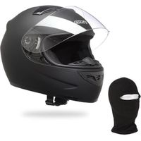 AMX Casque Intégral Noir Mat + Cagoule OFFERTE AMX Casque Intégral Noir Mat + Cagoule OFFERTE