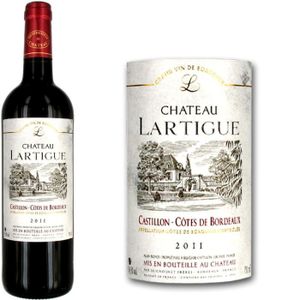 VIN ROUGE Château Lartigue Castillon Côtes de Bordeaux 2011