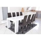  ZACK Console Extensible 225cm blanche laquée