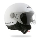 CASQUE - PIECE DETACHEE CASQUE RC Casque Jet MANATHAN Blanc Métal