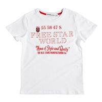 SURVÊTEMENT FREE STAR Tee Shirt Garçon Blanc