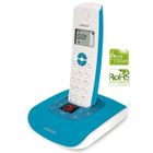 TELEPHONE FIXE - PACK TELEPHONES - COMBINE VENDU SEUL LOGICOM NOVA POP 550 BLEU
