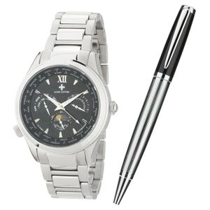 PACK MONTRE LOUIS COTTIER Coffret Montre Worldtime et Stylo PACK MONTRE LOUIS COTTIER Coffret Montre Worldtime et Stylo