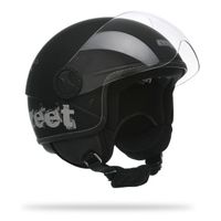 AMX Casque Jet Urban Street Déco Noir mat AMX Casque Jet Urban Street Déco Noir mat