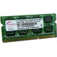 MÉMOIRE PC - PORTABLE G.Skill SODIMM DDR3 2 Go PC310666 1333MHz