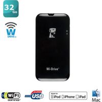 DISQUE DUR EXTERNE Kingston 32Go Wi-Drive Wireless Flash Storage