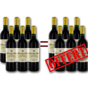 VIN ROUGE 6 achetées = 6 OFFERTES Château Les Canelles 2011