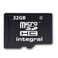 CARTE MEMOIRE Integral carte MicroSD 32 Go classe 4