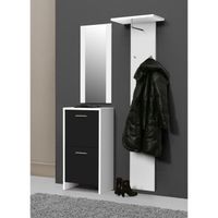 NOMAD vestiaire Noir/Blanc 97x187 cm NOMAD vestiaire Noir/Blanc 97x187 cm