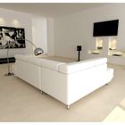 CANAPE - SOFA - BANQUETTE Canapé P.U fixe d'angle gauche blanc