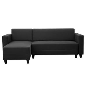 canape d'angle noir cdiscount
