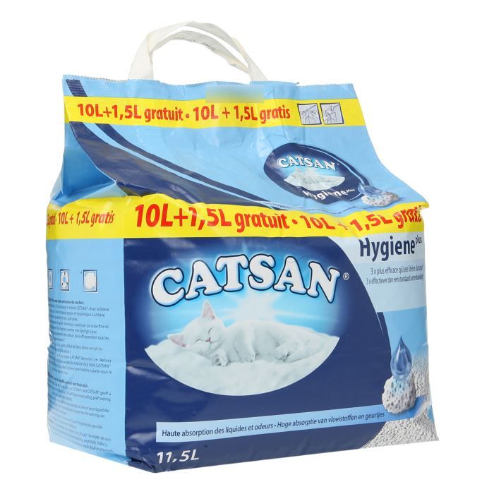 CATSAN Hygiène Plus Litière minérale 10l + 1.5 GT Achat / Vente