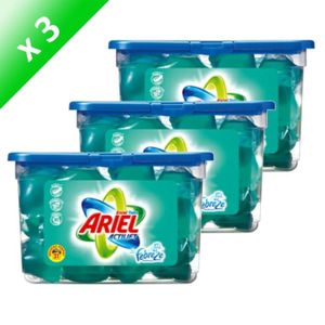 LESSIVE ARIEL Actilift Écodoses Febreze 21 Doses (x3)