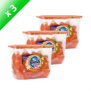 LESSIVE DASH Lessive Eco-doses Fraicheur d'agrume (x3)